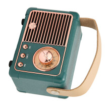 Retro Bluetooth-Lautsprecher HiFi Stereo Schnelle Übertragung Geringer Energieverbrauch Tragbarer Vintage-Lautsprecher für Zuhause und Outd