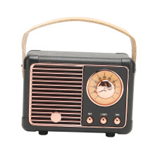 Retro Bluetooth-Lautsprecher HiFi Stereo Schnelle Übertragung Niedriger Energieverbrauch Tragbarer Vintage-Lautsprecher für Zuhause und Out