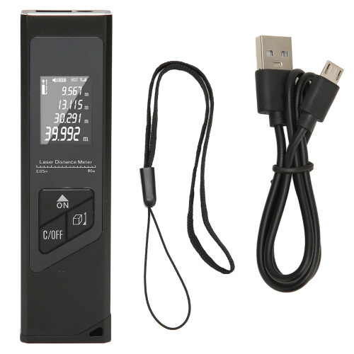 Plateado 402030 medidor de distancia láser 0.05-40m 200mAh 1