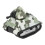 4pcs Camouflage Alloy Tank Model with Pull Back & Rotatable Fort 5