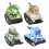 4pcs Camouflage Alloy Tank Model with Pull Back & Rotatable Fort 1