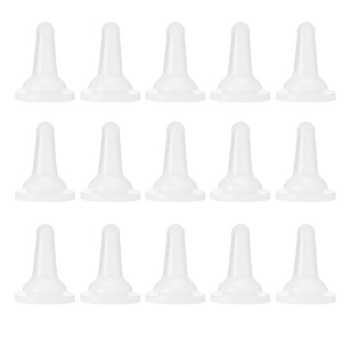 15Pcs Pet Feeding Bottle Silicone Nipple - Safe Soft Durable 1