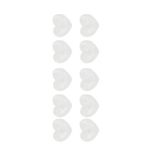 50 Stück Glas-Nagellack-Farbkarte Herzförmig Sichere Glas-Farbdisplaykarte Nagelkunst-Displaykarte für Nagelstudio