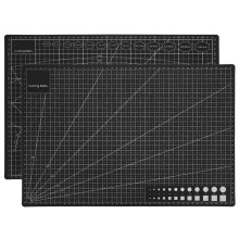 2 Stück A3 Schwarze PVC-Schneidematte 30x45cm für Kunst & Handwerk