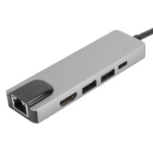 TypeC to HDMI Hub with Ethernet USB 3.0 & Expansion Ports 4K Support