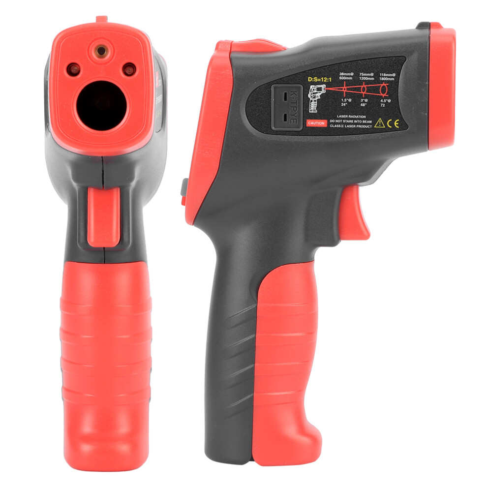 Handheld Infrared Thermometer - -50to650, LCD, Laser, 179x115mm