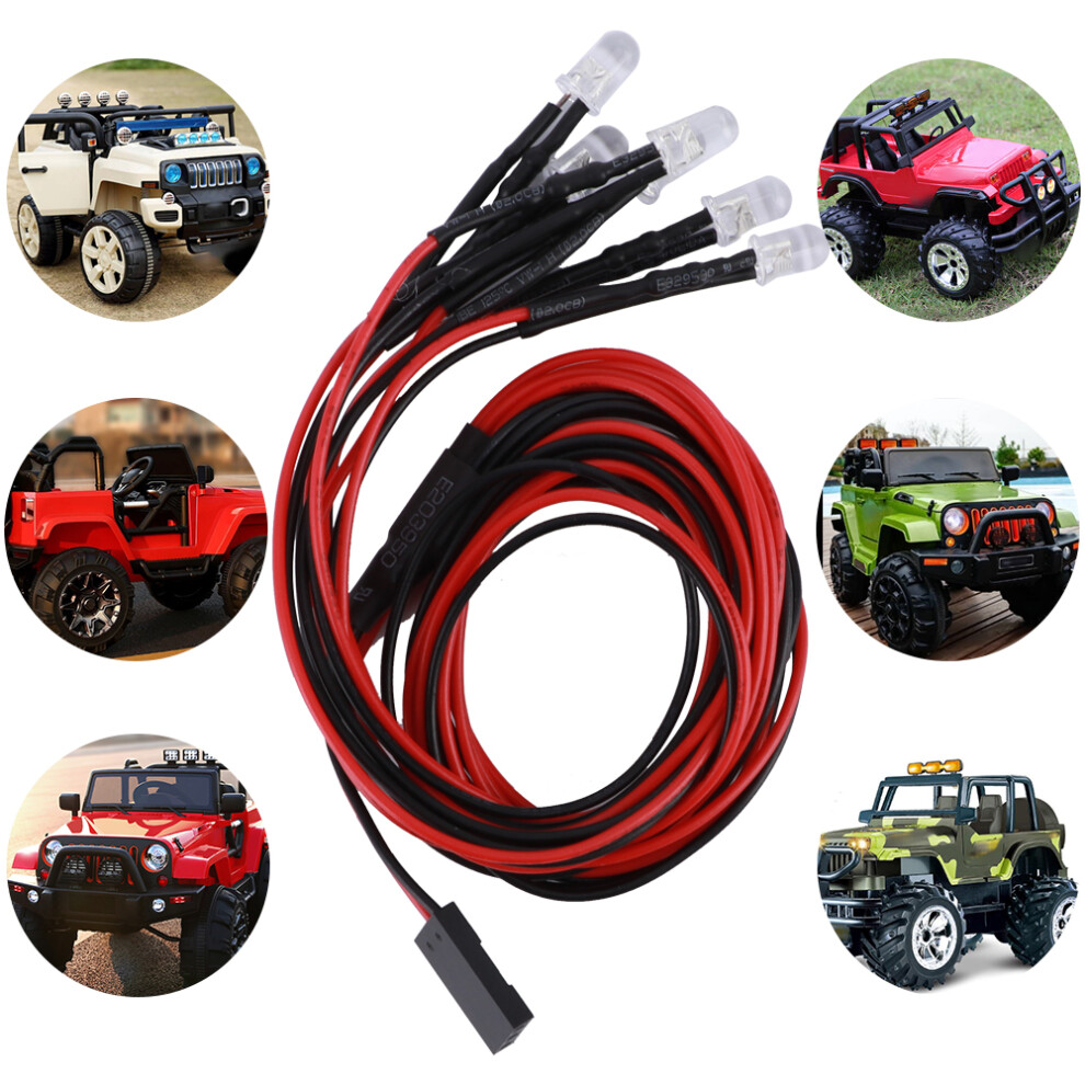 6Led Square Roof Luggage Rack Lamp Fit For Rc Trx4/Scx10 Ii 90046 3621340886214