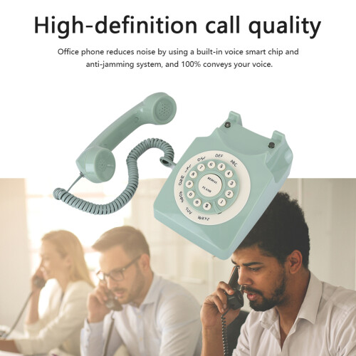 Antique Style Green Telephone with High Definition Call Quality 2