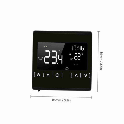 Smart LCD Electric Underfloor Heating Thermostat AC85-240V Programmable P1A4 HOT 1