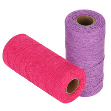Set of Two 8/4 Warp Knit Cotton Yarn for Carpet & Blanket Weaving Projects
