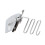 Premium Metal Hem Folder 3/8in Quick Install for Sewing Machine 5