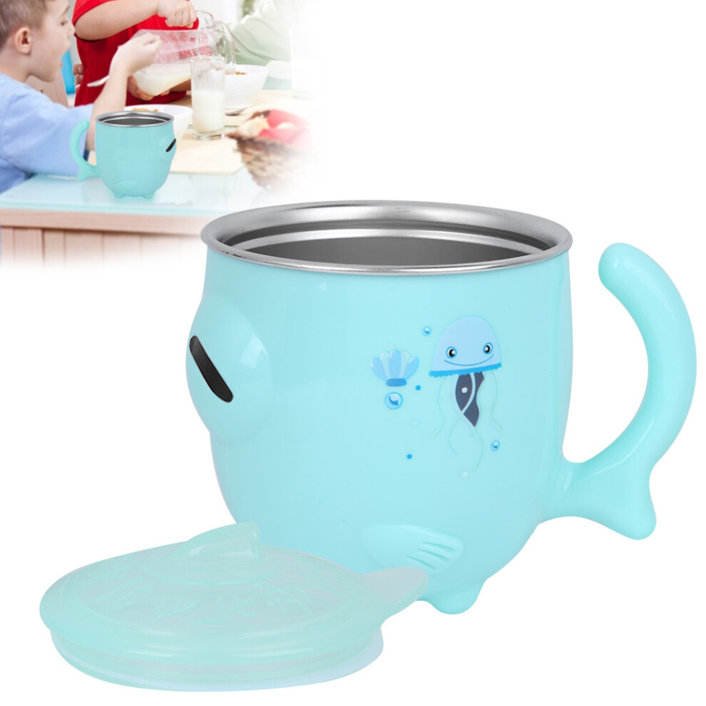 Baby Food Snack Cup With Lid Stainless Steel Insulation Cup For Kids Green