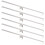 6 Metal Wallet Frames Straight Side Bag Hardware 19cm Silver Finish 14