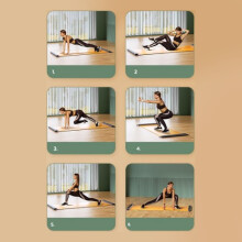 Fitness-Gleitbrett 2000 g 200 x 50 cm Orange
