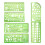 6pcs Green Drawing Templates for Office & School Building Formwork 1