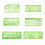 6pcs Green Drawing Templates for Office & School Building Formwork 4