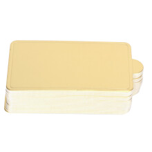 300Pcs Mini Gold Cake Base Board for Mousse & Desserts - 100x60mm Cardboard