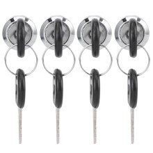 Durable Zinc Alloy 4 Set Cam Locks with Dual Keys for Cabinets 103-25