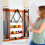 Queue Display Rack Wall-Mounted Pool Table Accessory 8-Hole Corner Stand Wooden Portable Cue Holder Storage 2