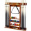 Queue Display Rack Wall-Mounted Pool Table Accessory 8-Hole Corner Stand Wooden Portable Cue Holder Storage 1