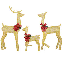 3 Piece Lighted Christmas Decoration Deer Light up Reindeer Family Set