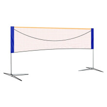 Badminton Net Stand 4.1m Portable Foldable Shuttlecock Net for Juniors No Tools Required Recreational Play