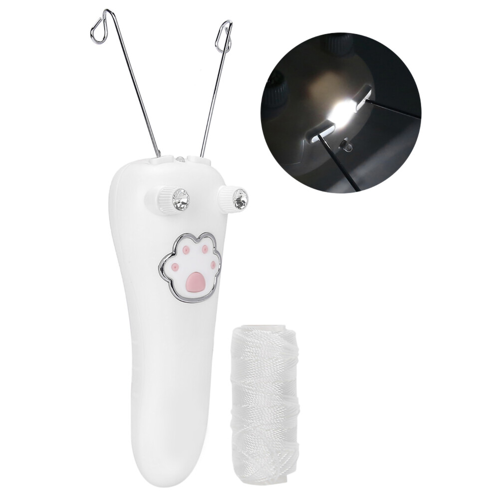 White Threading Device Facial Hair Removal Durable & Safe Epilator