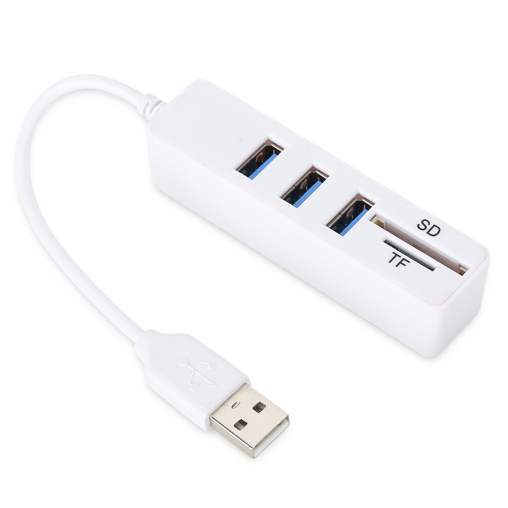 4-Port Usb 2.0 Hub With Sd Tf Memory Card Reader - Multifunctional Adapter 4221340895255