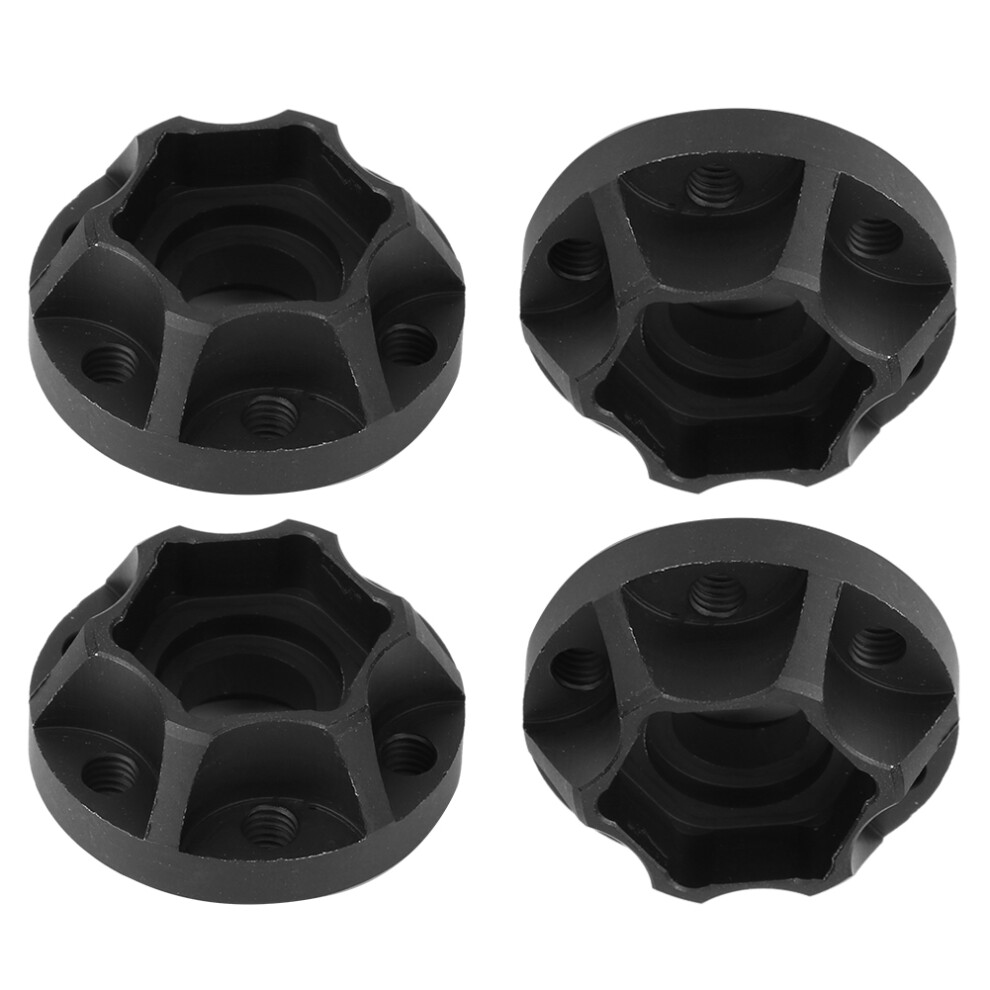 4Pcs Aluminum Rc Car Wheel Hex Hubs 11Mm Fit For 1/10 Scale Black 7691340895789