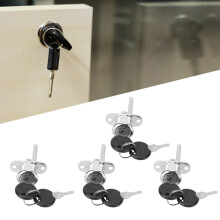 Zinc Alloy Cam Lock 4Pcs - Secure Drawers Cabinets Jewelry Boxes
