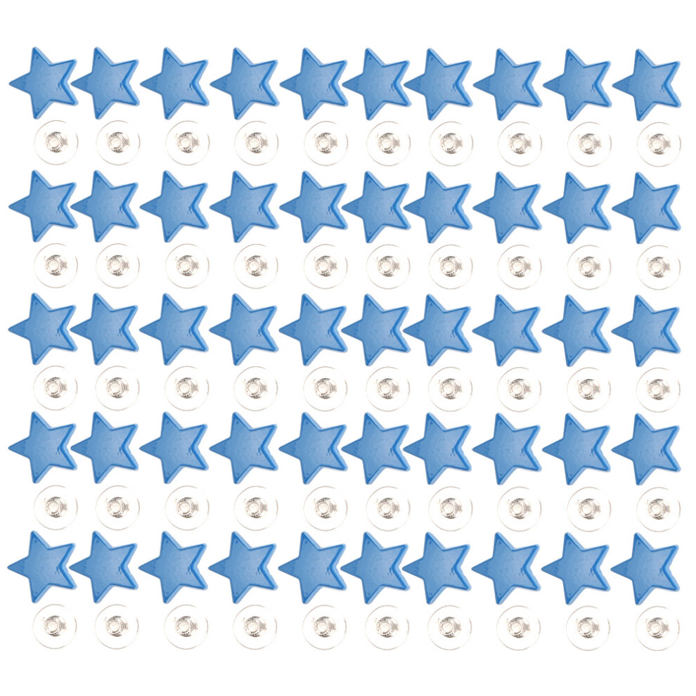 Star Shape Rivet Screw 12Mm Zinc Alloy Clothing Accessories, Blue/Purple 4011340898994