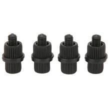 4pcs License Plate Screw 6mm Thread Black Nylon