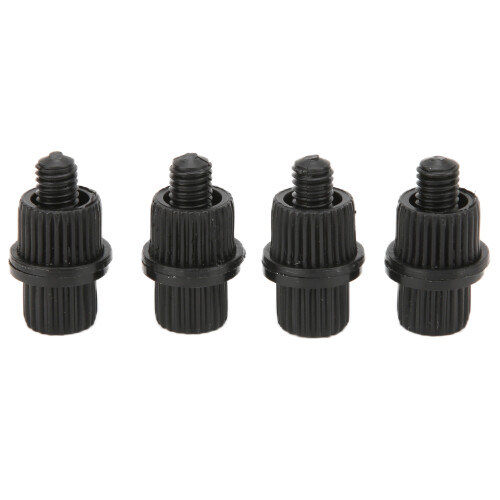 4pcs License Plate Screw 6mm Thread Black Nylon