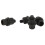 4pcs License Plate Screw 6mm Thread Black Nylon 7