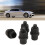 4pcs License Plate Screw 6mm Thread Black Nylon 12