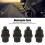 4pcs License Plate Screw 6mm Thread Black Nylon 15