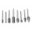 8PCS Set Stone Carving Set Tungsten Steel Rotary 9
