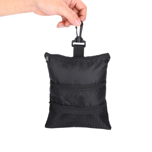 Portable Golf Ball Accessories Multi Pocket Black 2