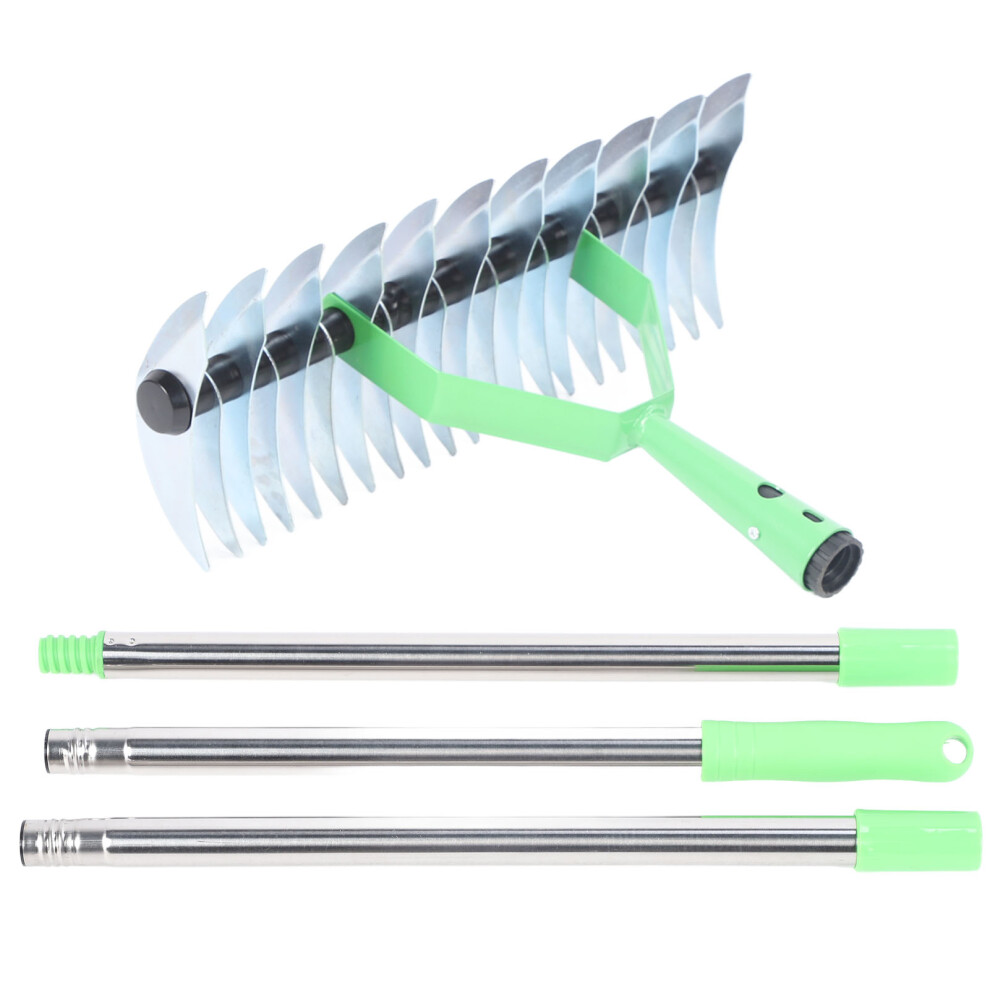 Thatch Rake 3 Sections Stainless Steel Dethatcher