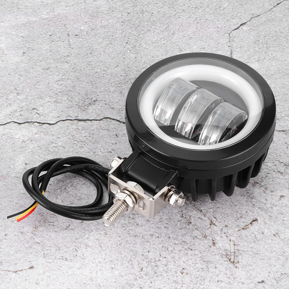 30W Waterproof Led Work 6000K 3.5In Round Angel Eyes Light 7671340902557