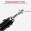Cable de encendedor de coche PVC IP67 indicador LED 7