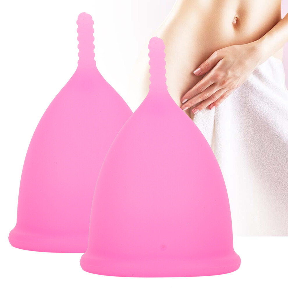 Pink Reusable Silicone Menstrual Cup L 45X64.5mm 28Ml Leakproof