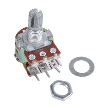 1 Stück Silbermetall B50K 50K Ohm 6-poliges Dual-Trimmpotentiometer