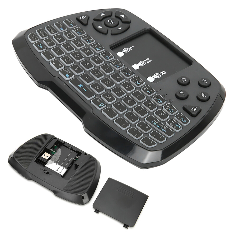 Mini Keyboard Mouse Combo 2-In-1 Backlit 10M 2.4G Rf Black 7611340906582