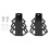 2pcs Mountain Terrain Bicycle Iron Rear Pedal 1