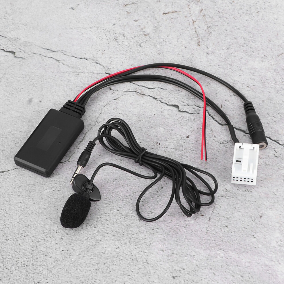 12Pin Bluetooth Car Aux Adapter With Microphone For Citroen Peugeot Models 4941340909492