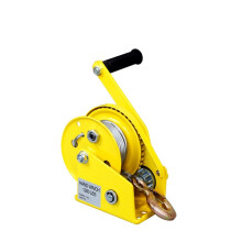 Pull Winch 1200LB Manual Traction Winch with 10M Wire Rope Bi-Directional Self Locking Portable Vehicle Rescue Tool