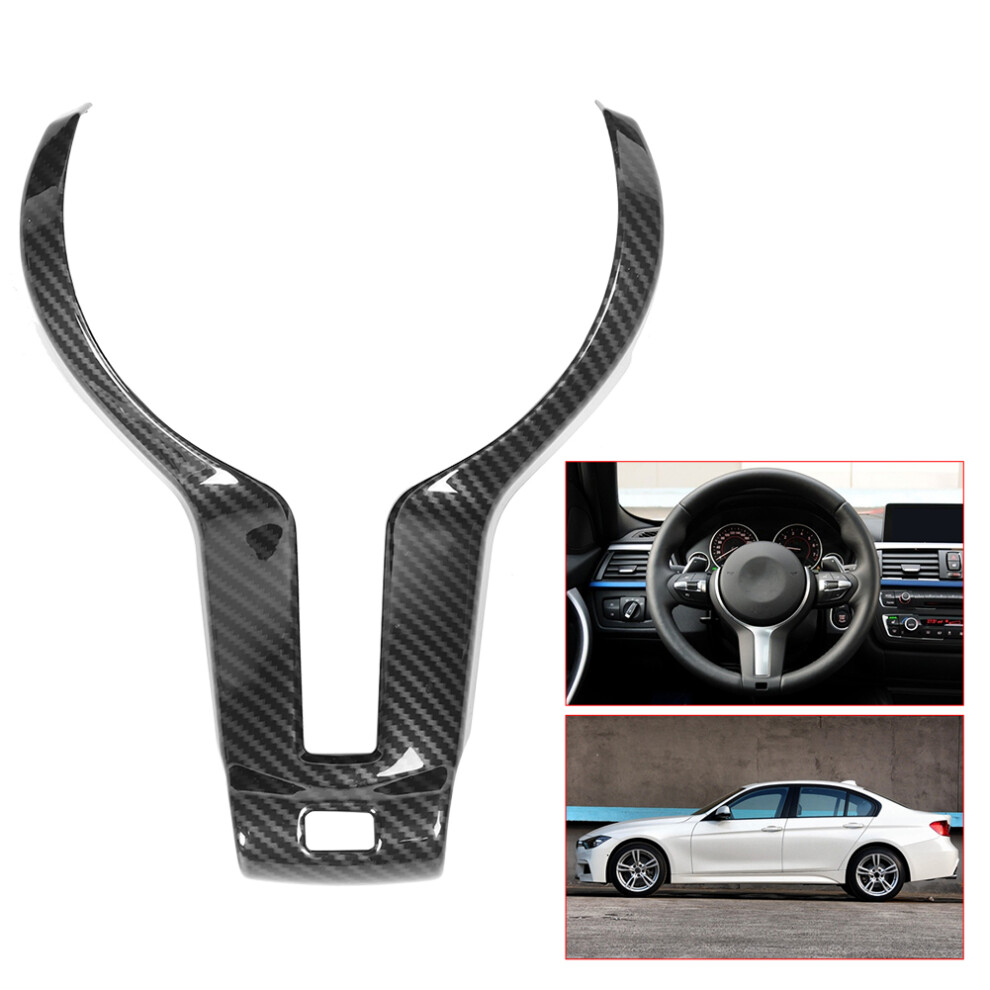 Carbon Fiber Style Steering Wheel Cover For Bmw F20 F21 F30 F32 X5 X6 Abs 7671340911986