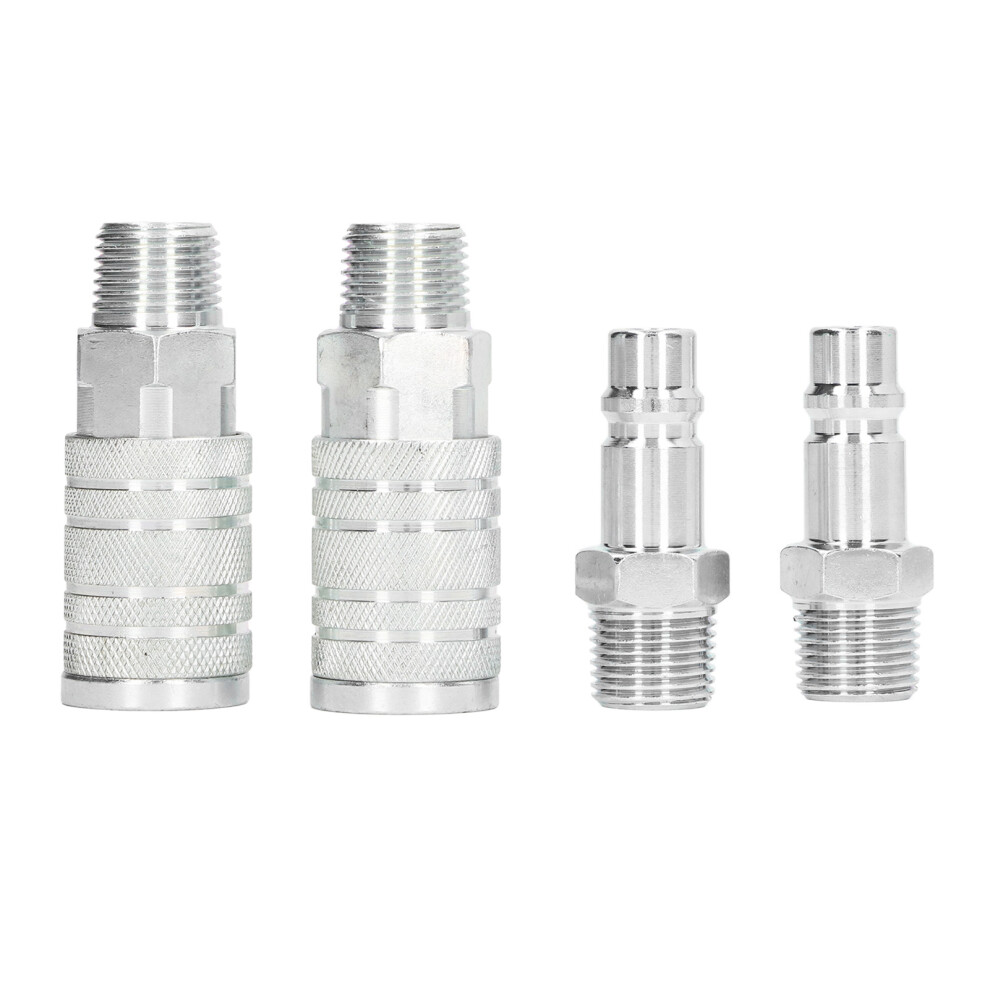 4Pcs Air Hose Fitting Quick Connector 1/2in NPT