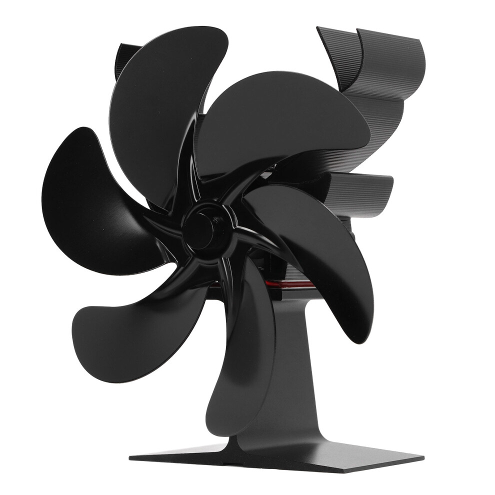 Wood Stove Fan 6 Blades Heat Powered Burning